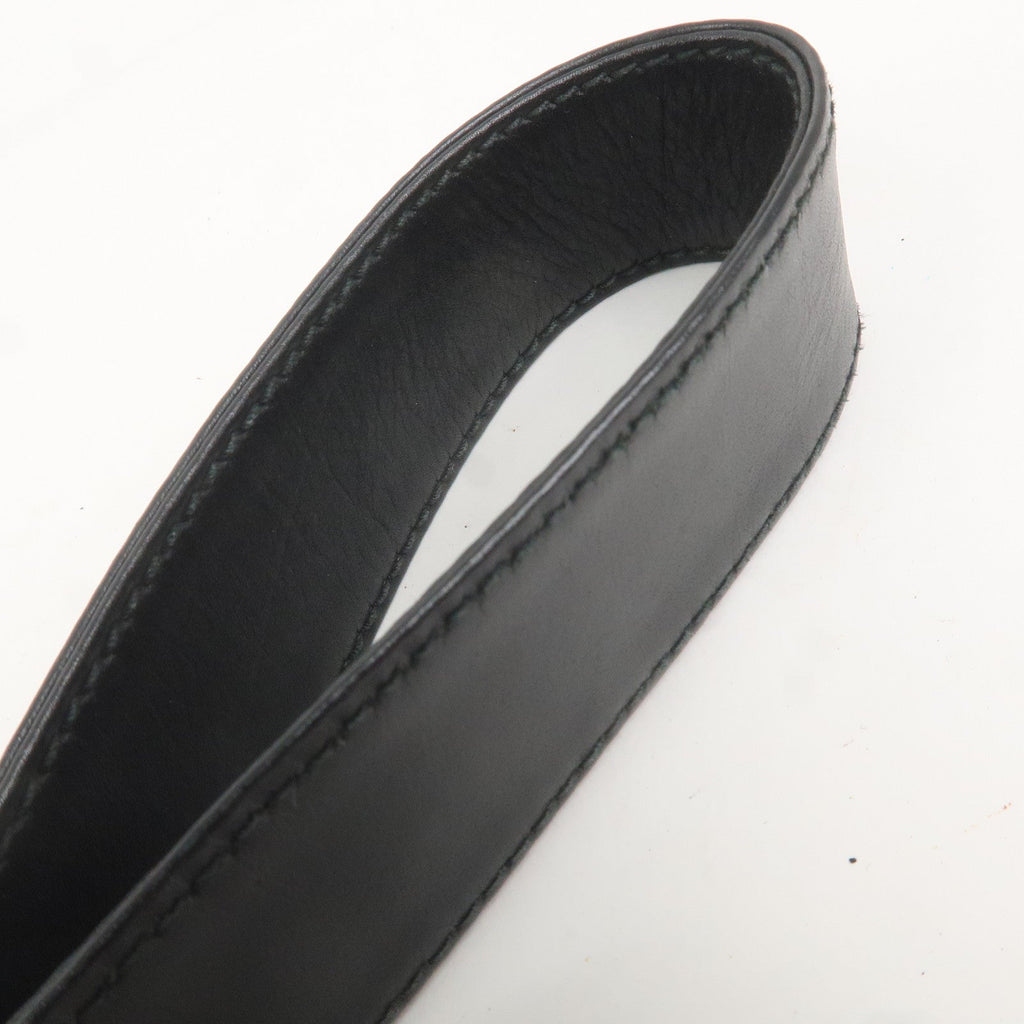 GUCCI Bamboo Suede Leather 2WAY Bag Black 001.1014.1577