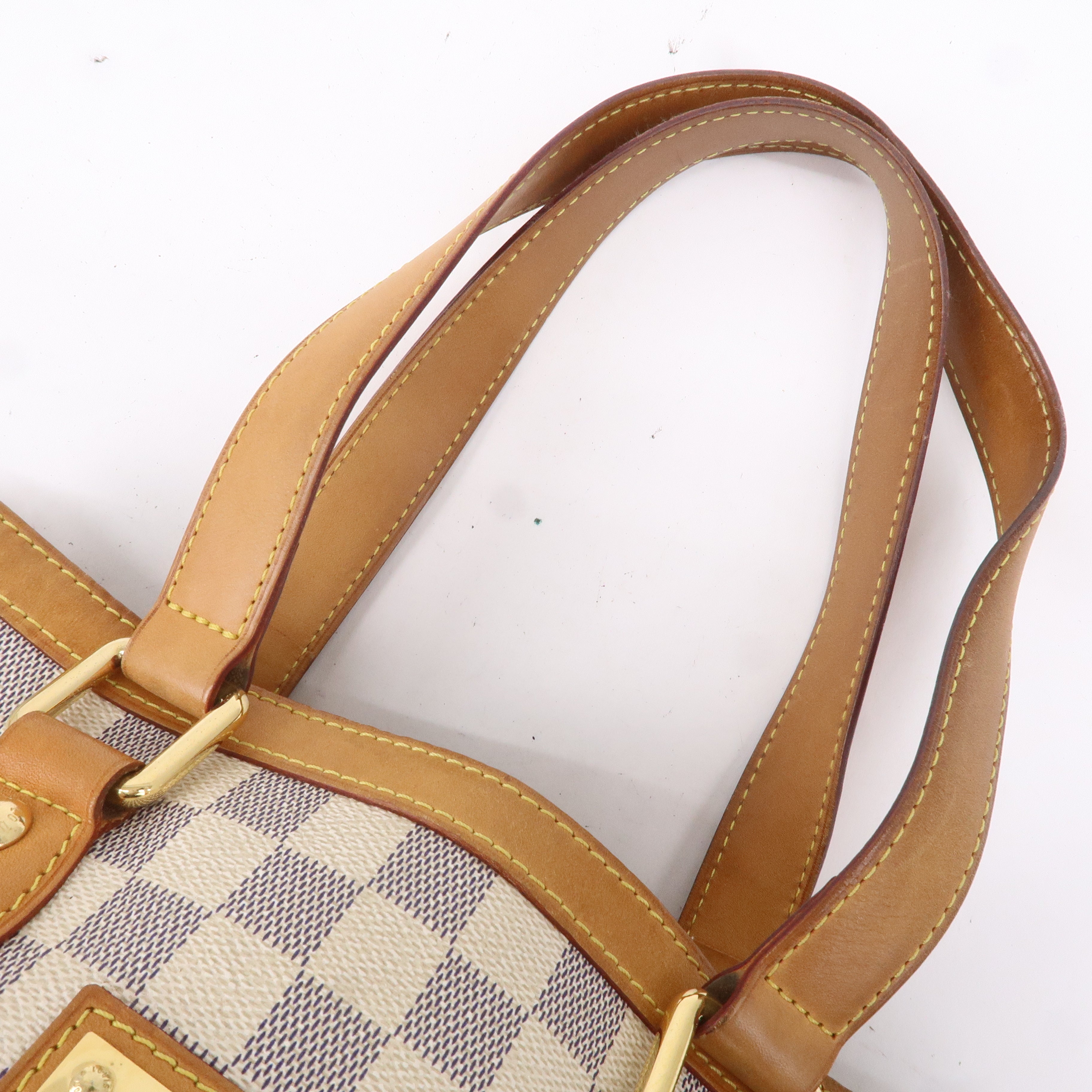 Louis Vuitton Damier Azur Hampstead PM Hand Bag Ivory N51207