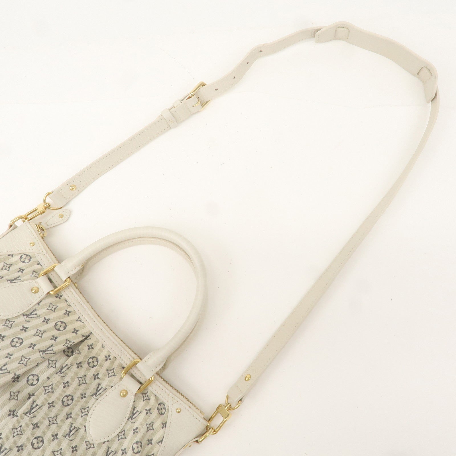 Louis Vuitton Monogram Mini Lin Marina PM 2Way Bag Blue M95495