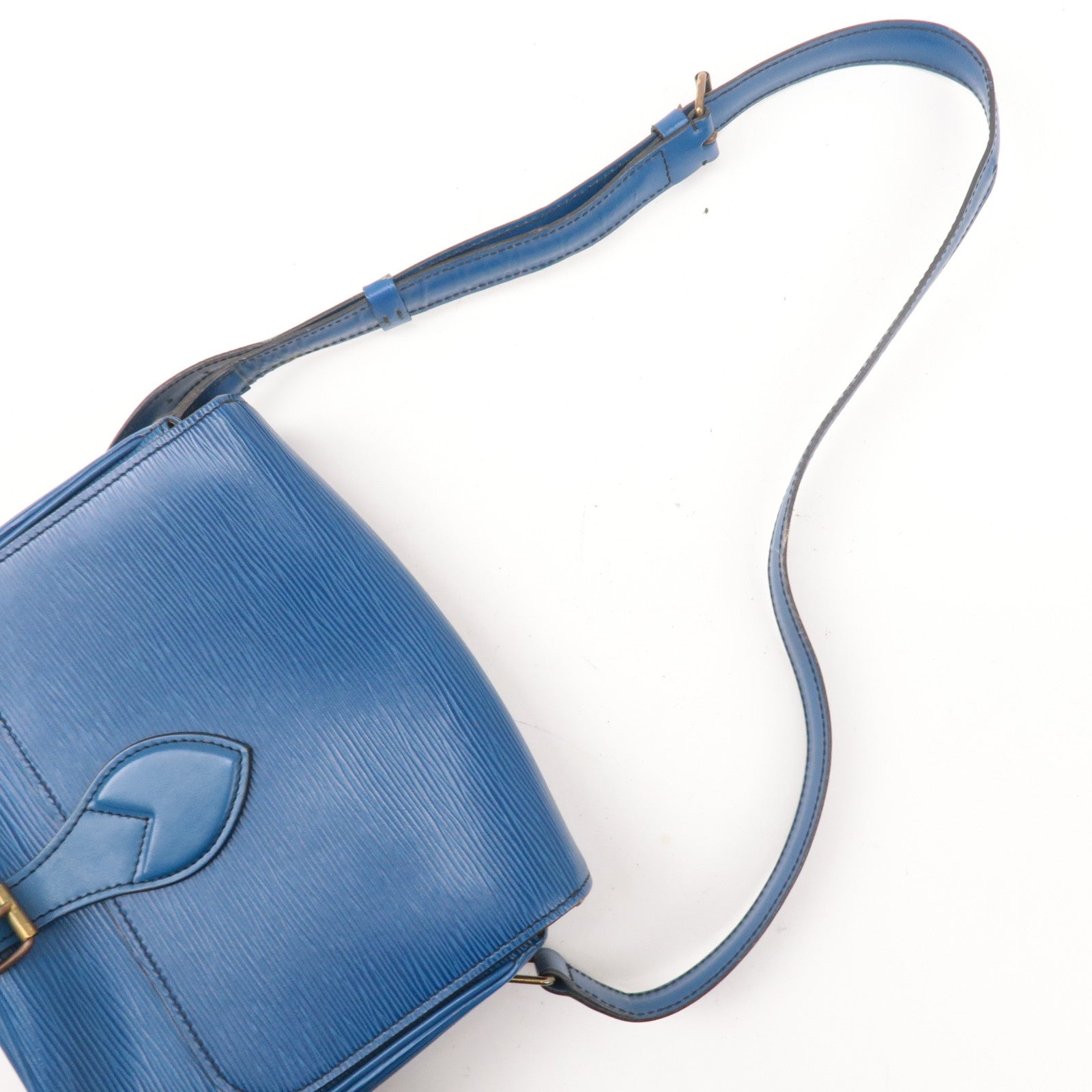 Louis Vuitton Epi Cartouchiere Shoulder Bag Toledo Blue M52245