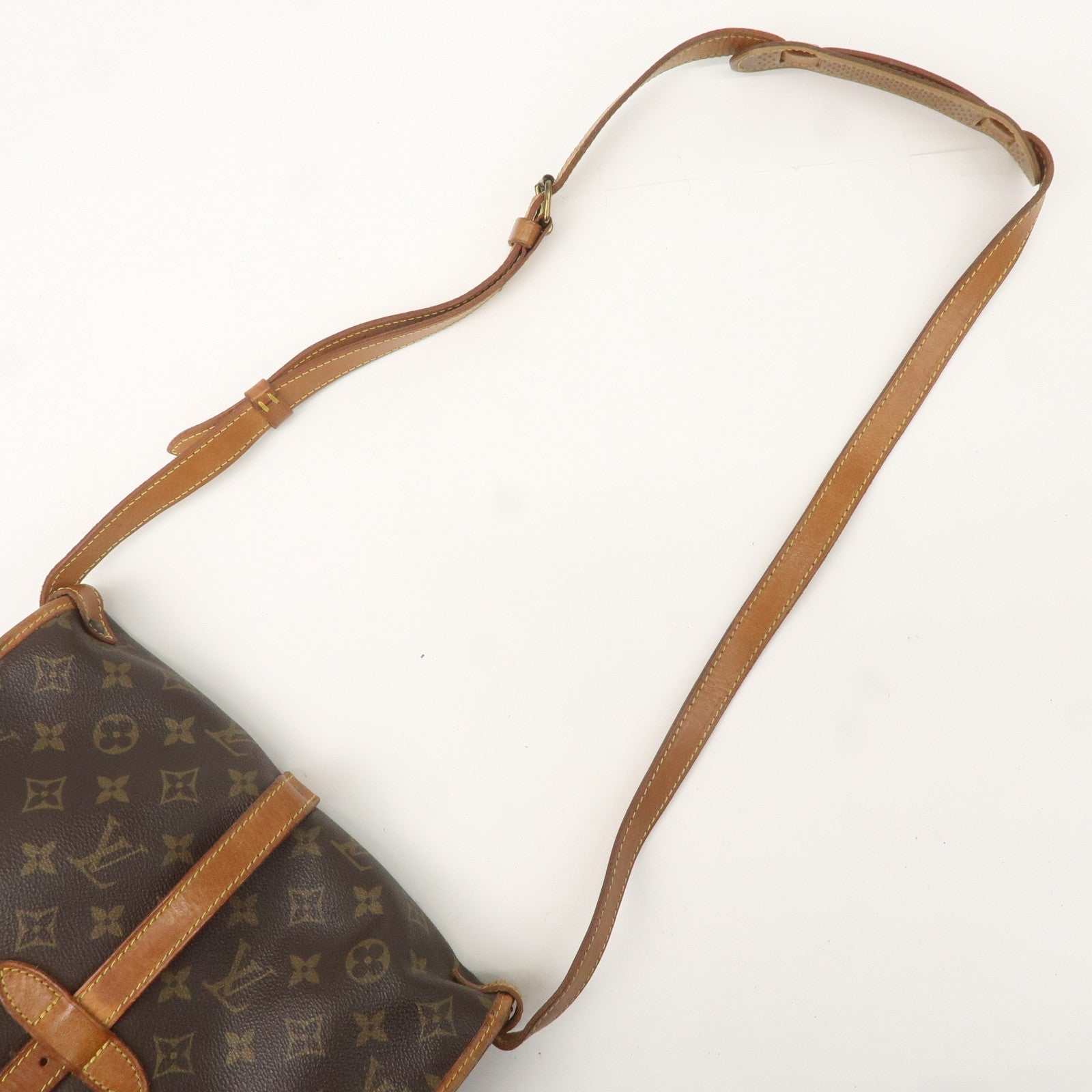 Louis Vuitton Monogram Saumur 30 Shoulder Bag Brown M42256