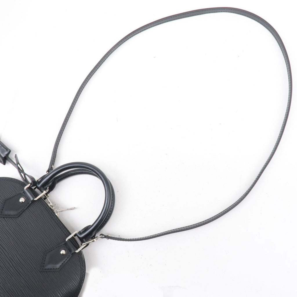 Louis Vuitton Epi Alma BB 2Way Shoulder Bag Noir Black M40862