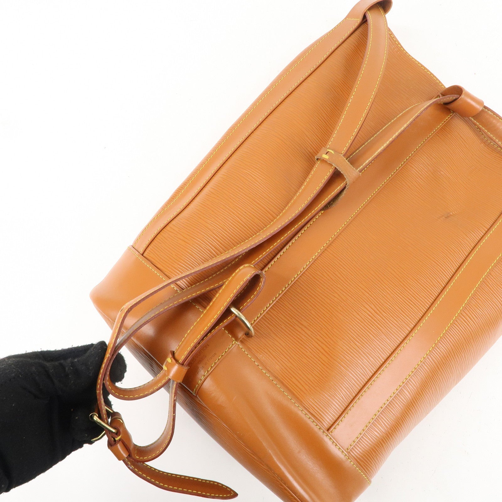 Louis Vuitton Epi Randonnee PM Laundry Bag Zipang Gold M52358