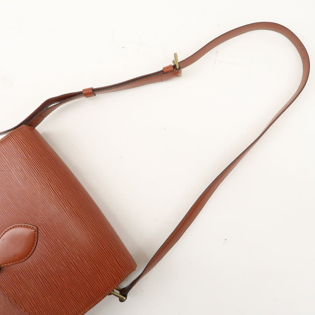 Louis Vuitton Epi Saint Cloud Shoulder Bag Kenya Brown M52193