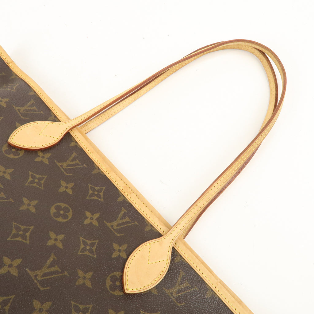 Louis Vuitton Monogram Neverfull MM Tote Bag Brown M40156
