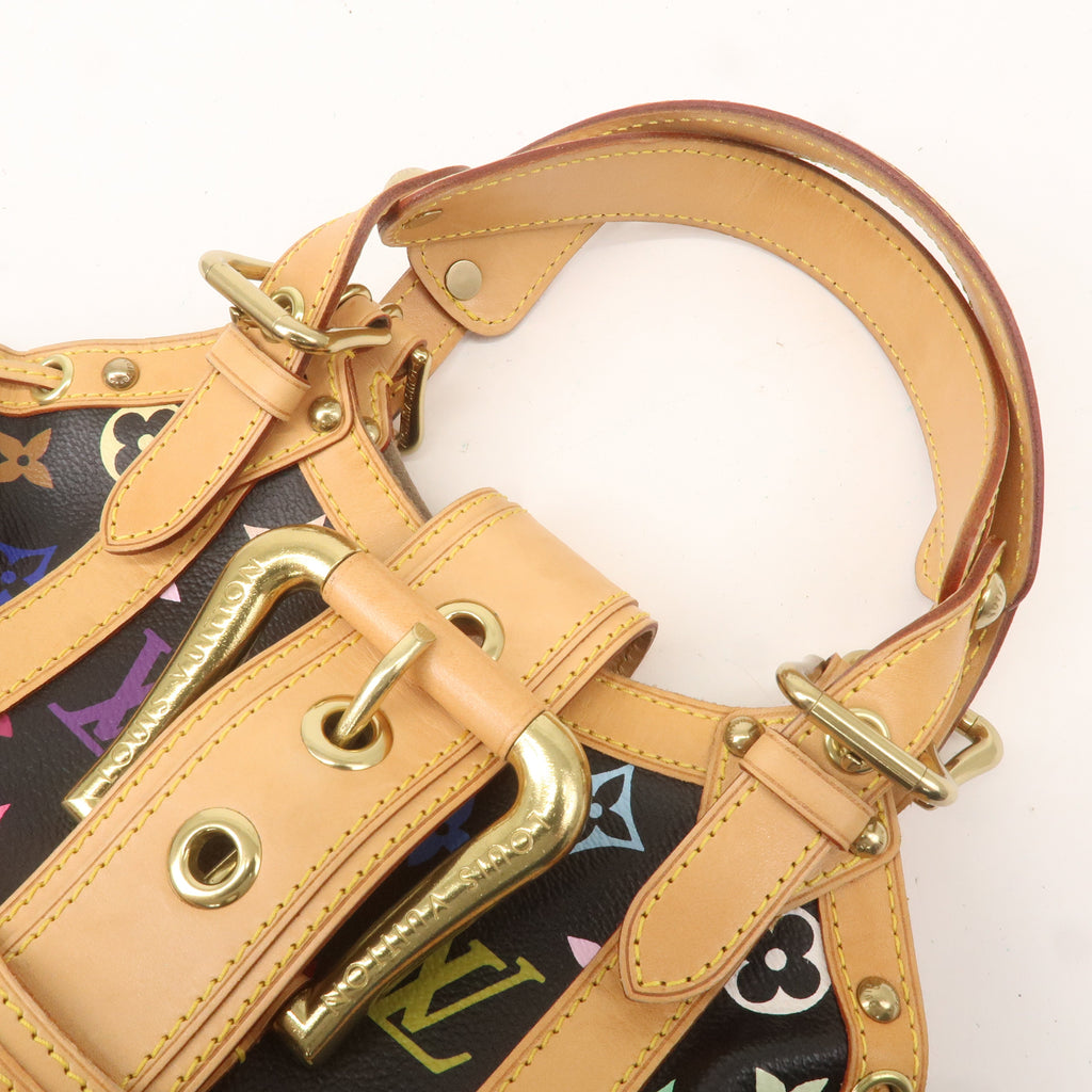 Louis Vuitton Monogram Multi Color Theda PM Hand Bag Noir M92346