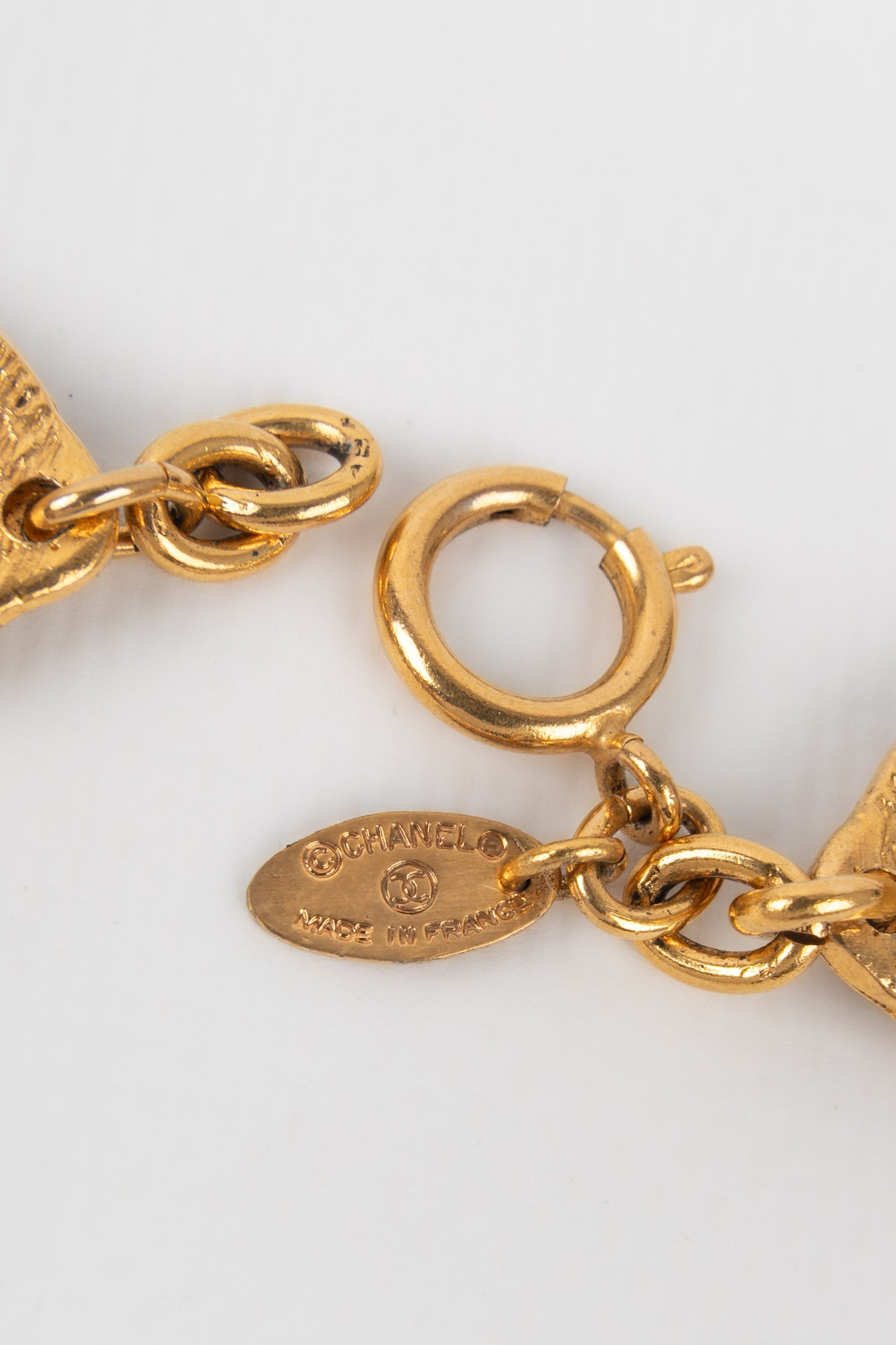 Collier dor�� Chanel 1980s