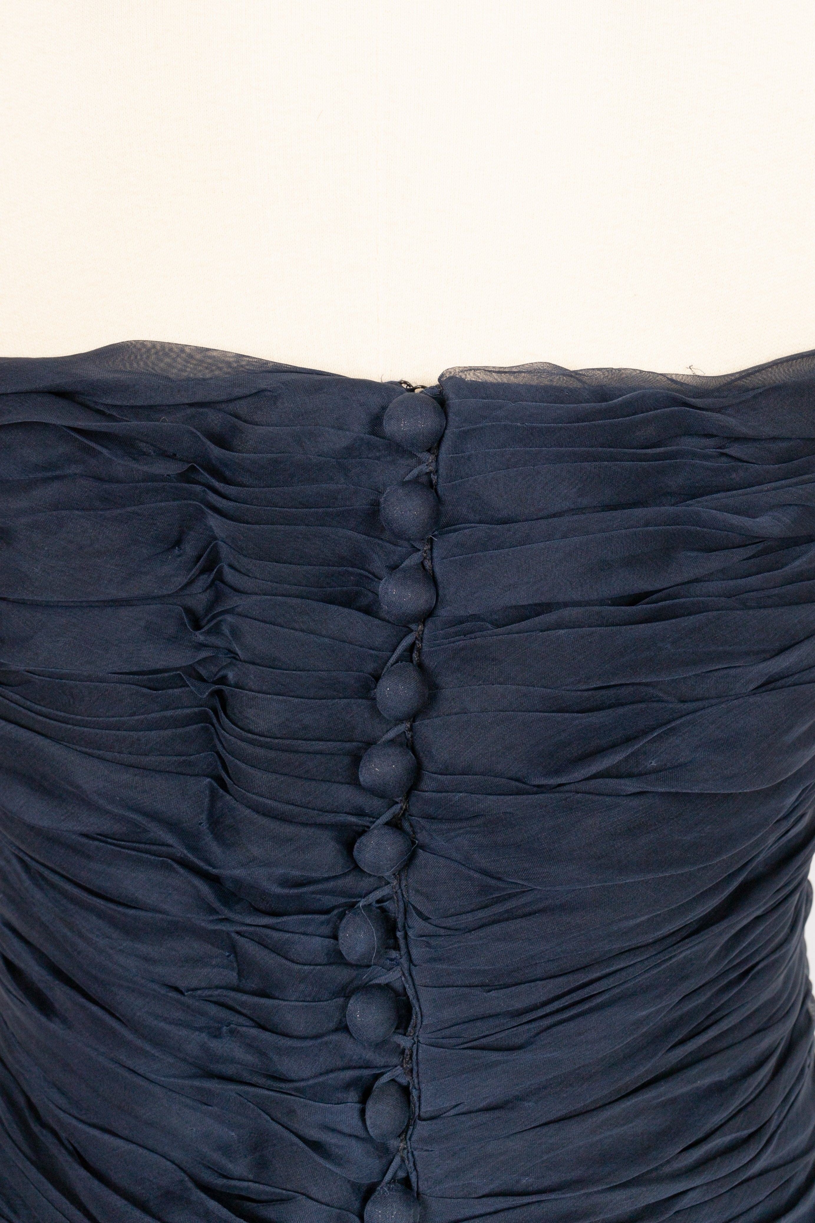 Robe bustier bleue Chanel