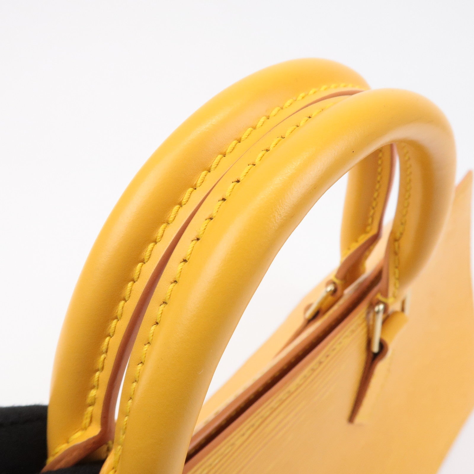 Louis Vuitton Epi Sac Triangle Hand Bag Tassili Yellow M52099