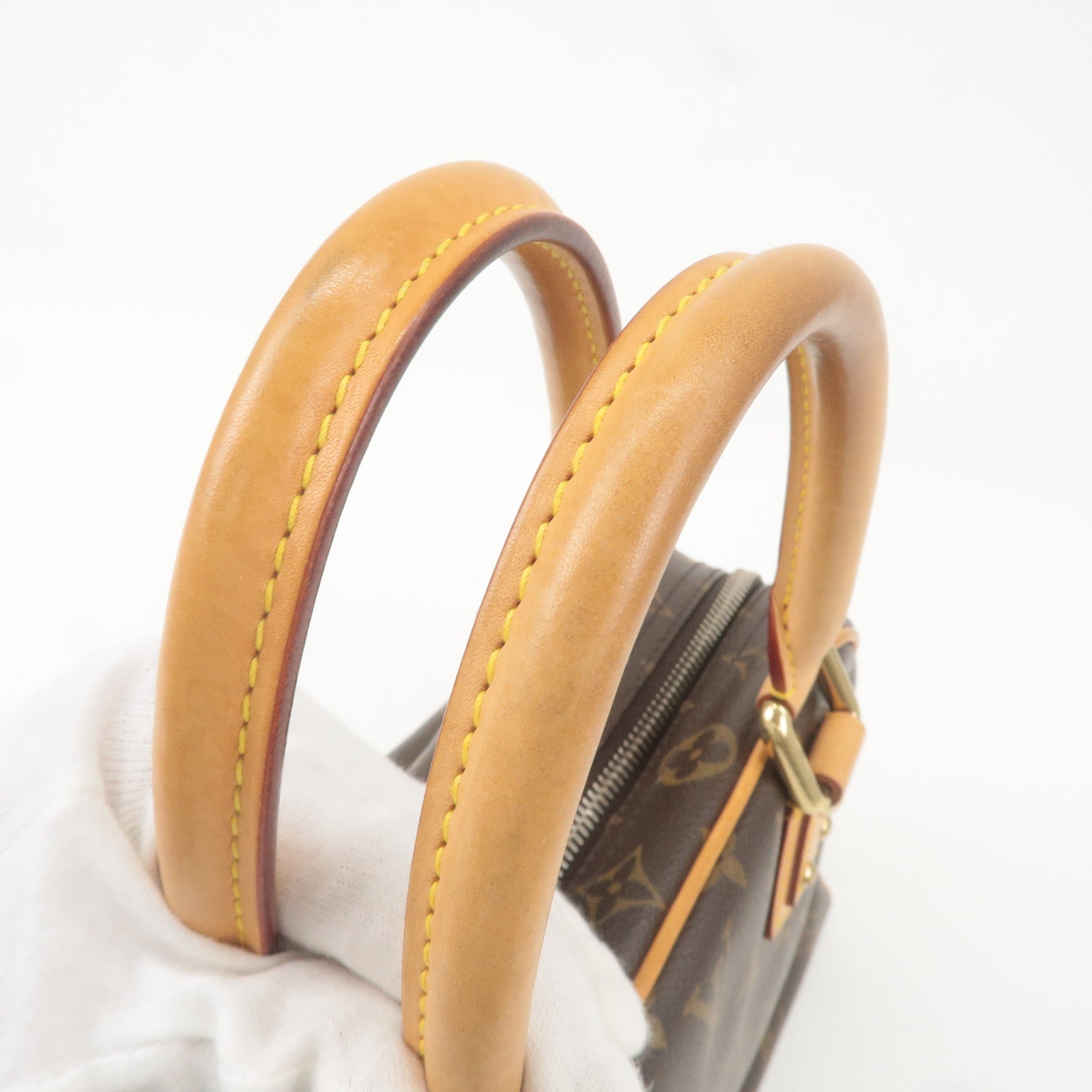 Louis Vuitton Monogram Manhattan PM Hand Bag Brown M40026