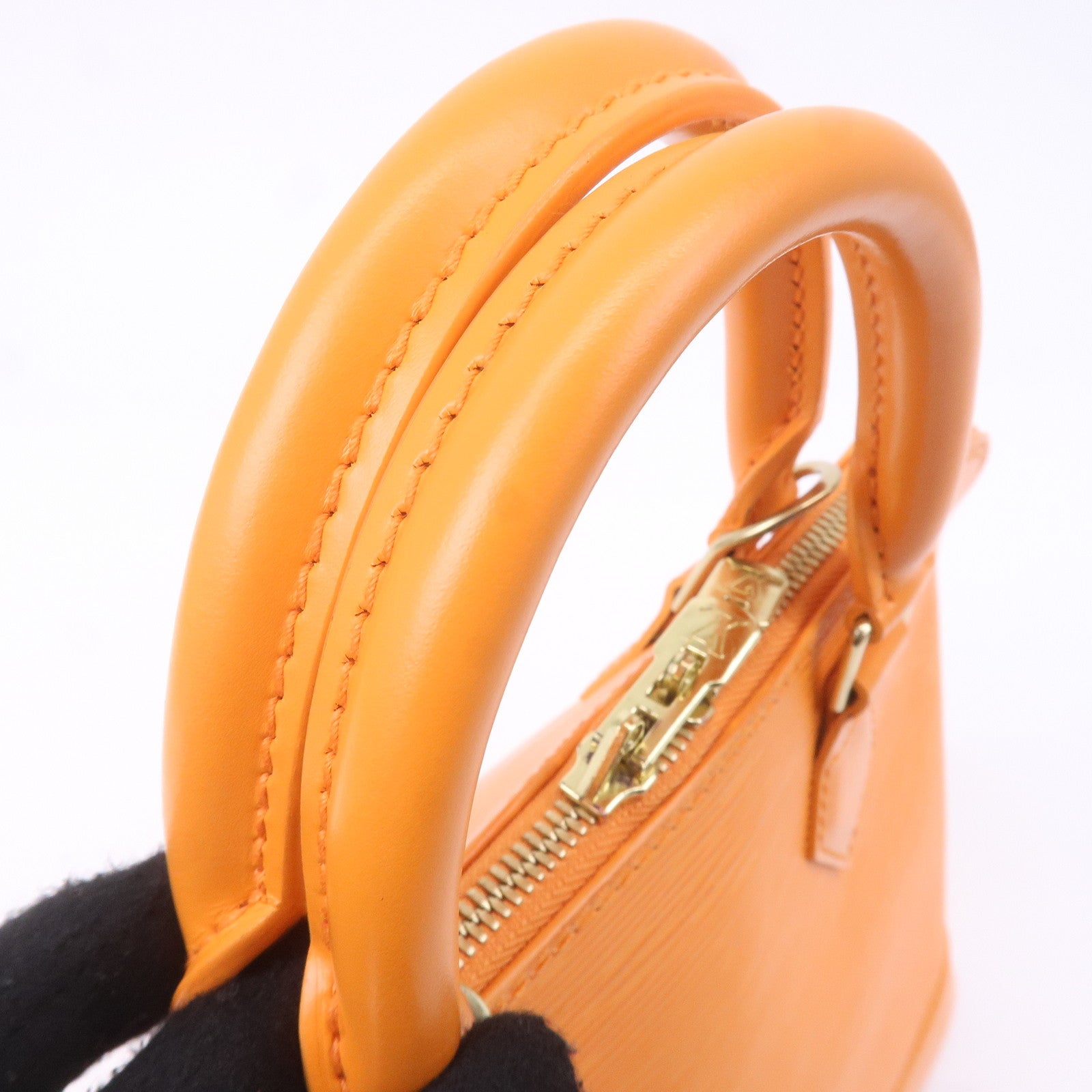 Louis Vuitton Epi Alma Hand Bag Mandarin Orange M5124H