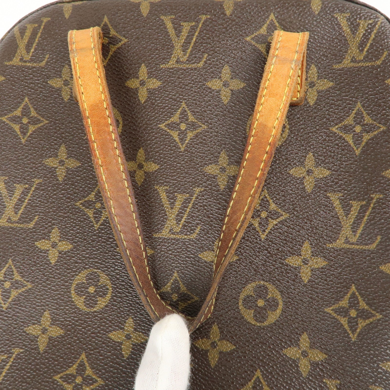 Louis Vuitton Monogram Spontini Hand Bag Brown M47500
