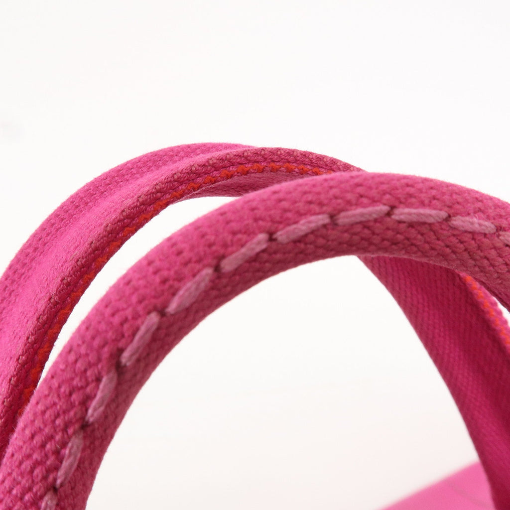 PRADA Canapa Canvas Tote Bag Hand Bag Pink BN1877