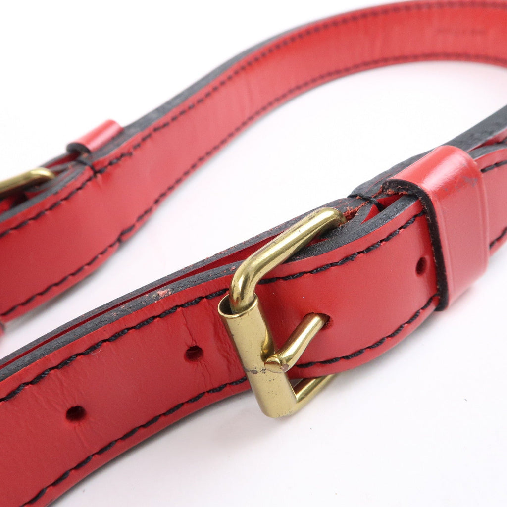 Louis Vuitton Epi Noe Shoulder Bag Noir Castilian Red M44017