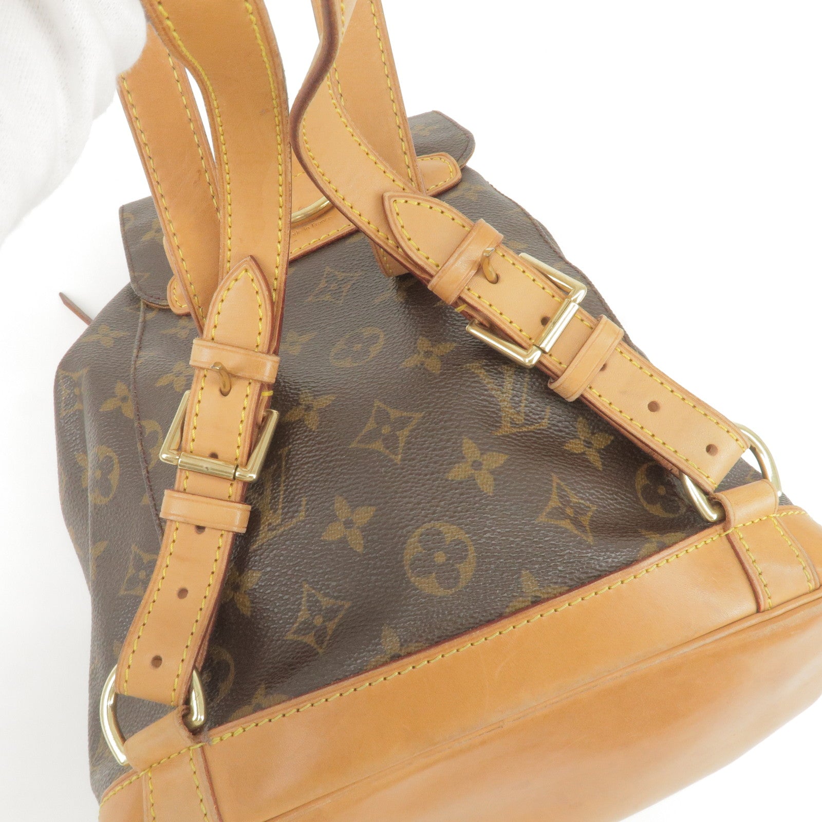 Louis Vuitton Monogram Montsouris MM Back Pack Bag M51136