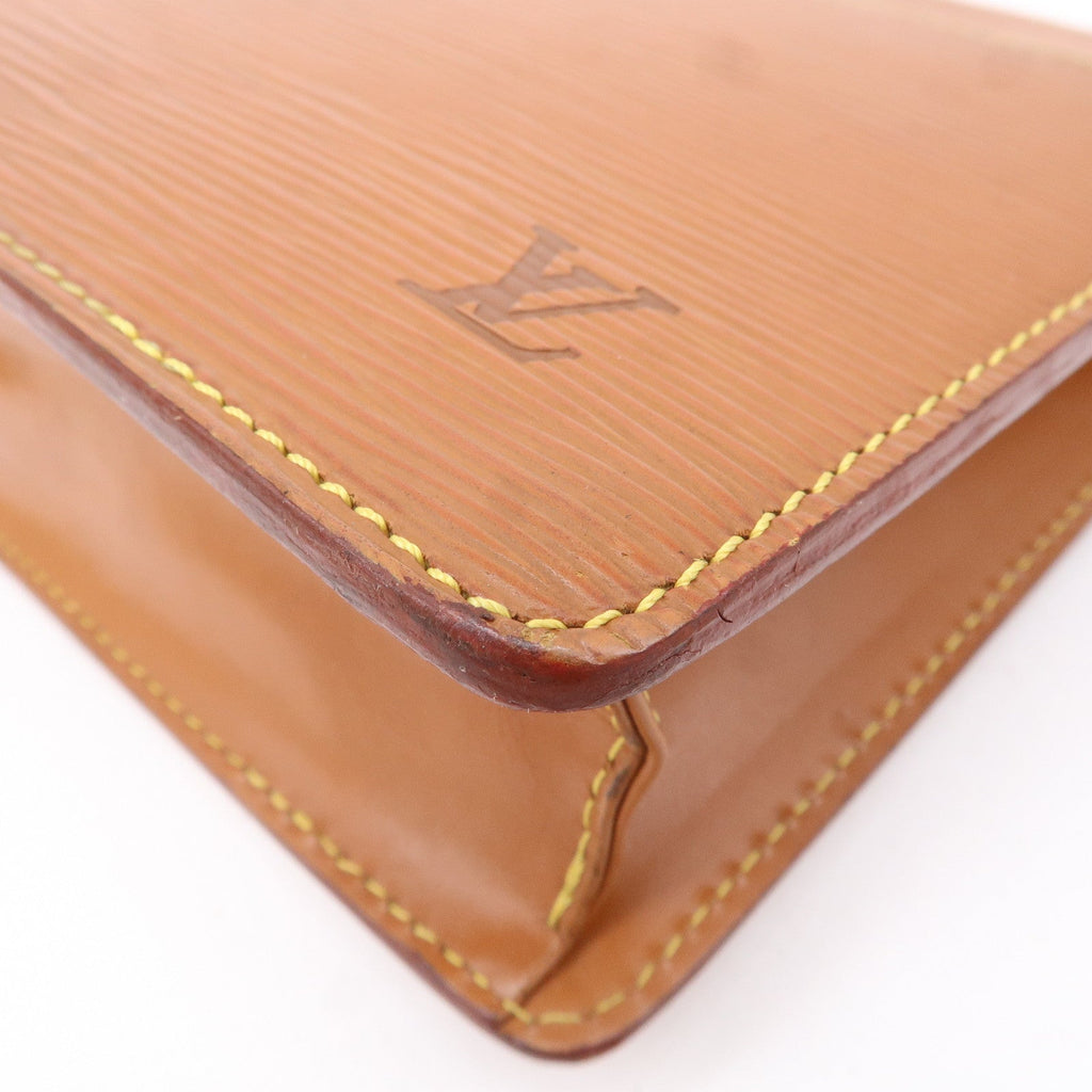 Louis Vuitton Epi Pochette Homme Clutch Bag Zipangu Gold M52528