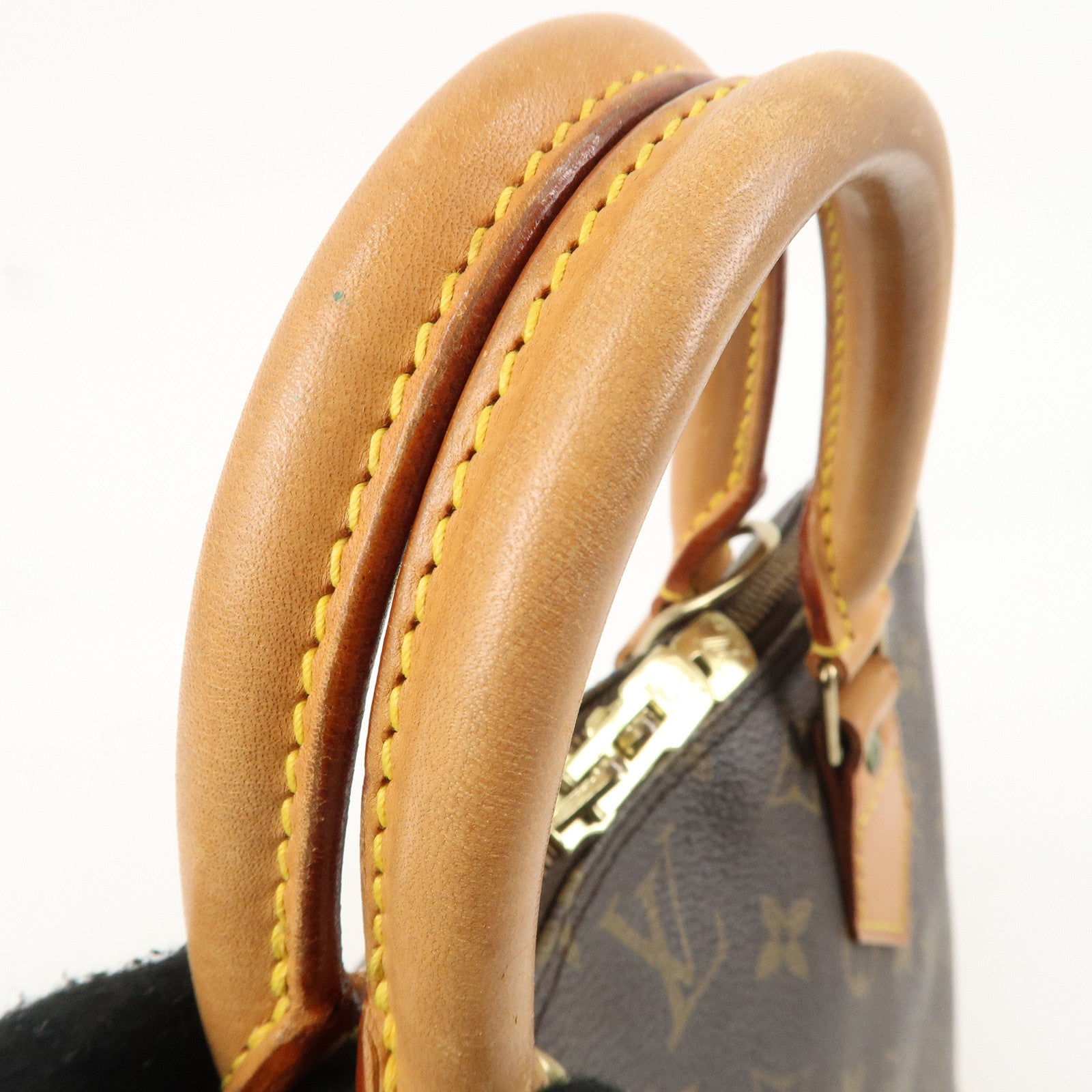 Louis Vuitton Monogram Alma Hand Bag Brown M51130