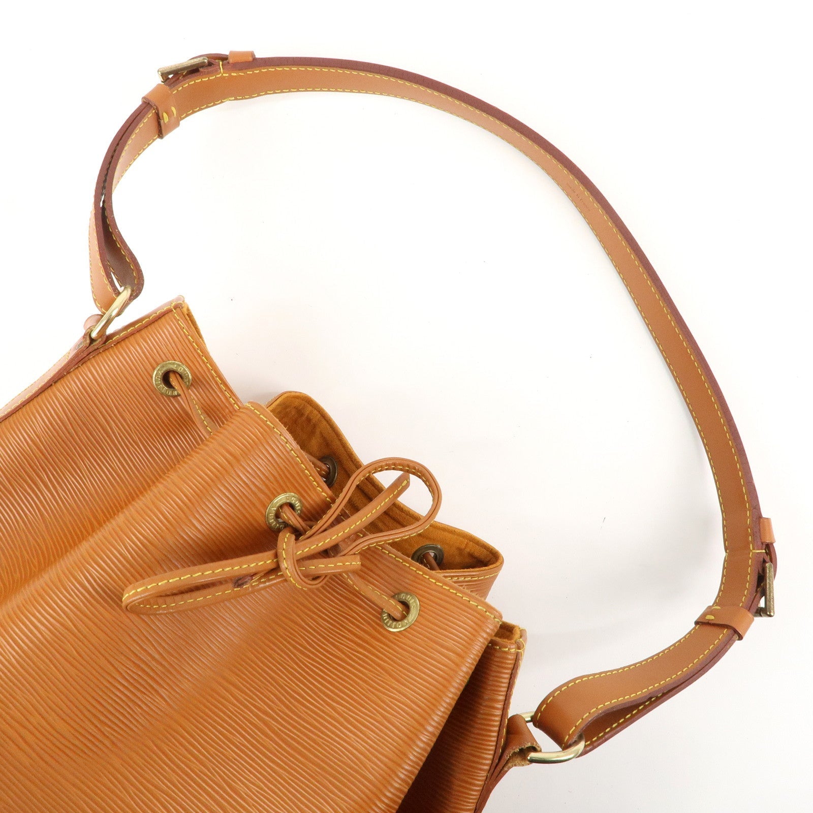 Louis Vuitton Epi Leather Noe Shoulder Bag Zipang Gold M44008