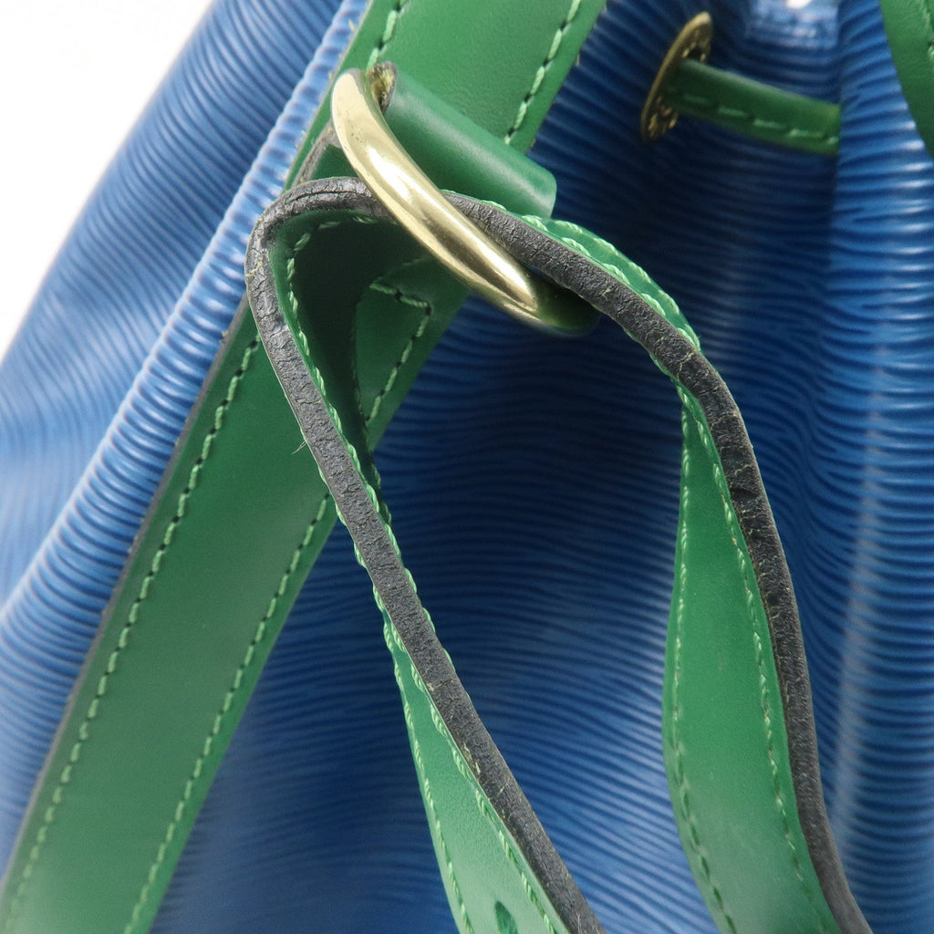 Louis Vuitton Epi Bi-Color Noe Shoulder Bag Blue Green M44044