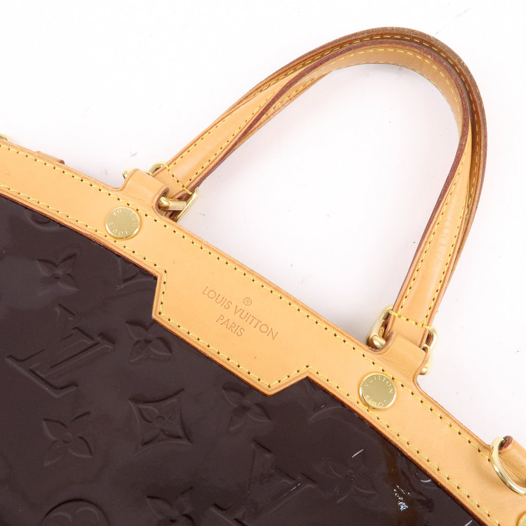 Louis Vuitton Vernis Brea MM 2Way Hand Bag Amarante M91619