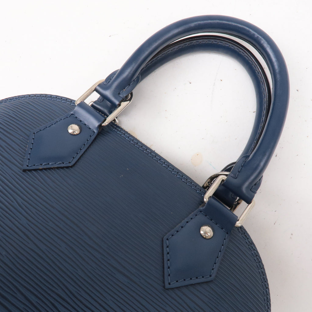 Louis Vuitton Epi Alma BB 2Way Bag Andigo Blue M40855
