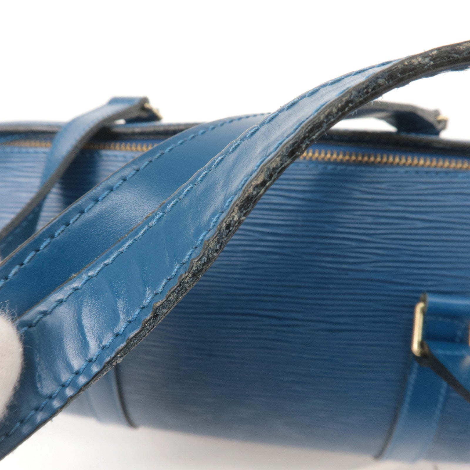 Louis Vuitton Epi Soufflot Shoulder Bag Hand Bag Blue M52222