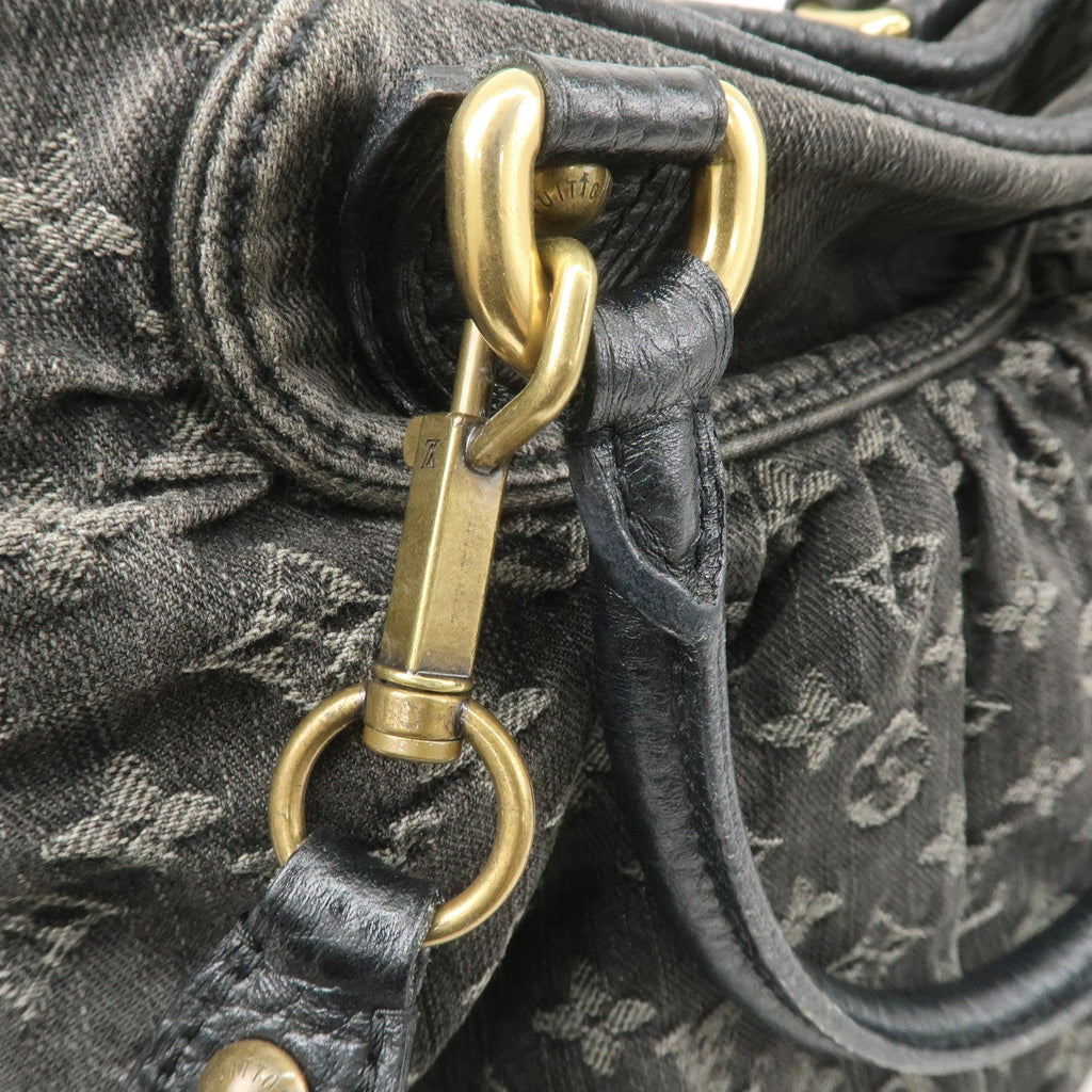 Louis Vuitton Monogram Denim Neo Cabby GM Shoulder Bag Noir M95352