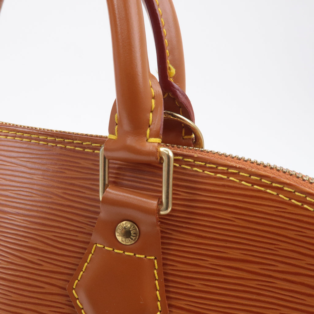 Louis Vuitton Epi Alma Leather Hand Bag Zipangu Gold M52148