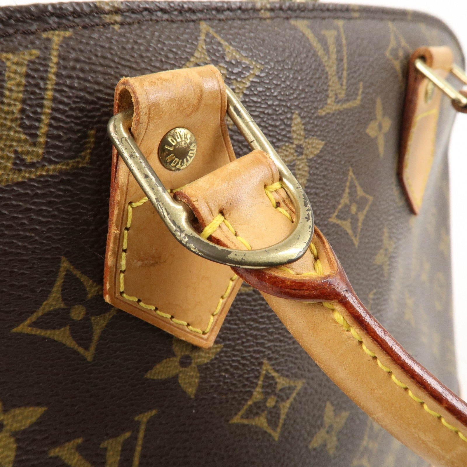 Louis Vuitton Monogram Alma Hand Bag Brown M51130