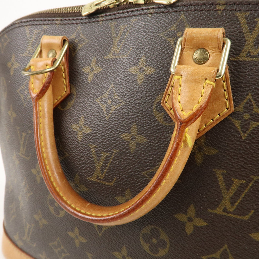Louis Vuitton Monogram Alma Hand Bag Brown M51130