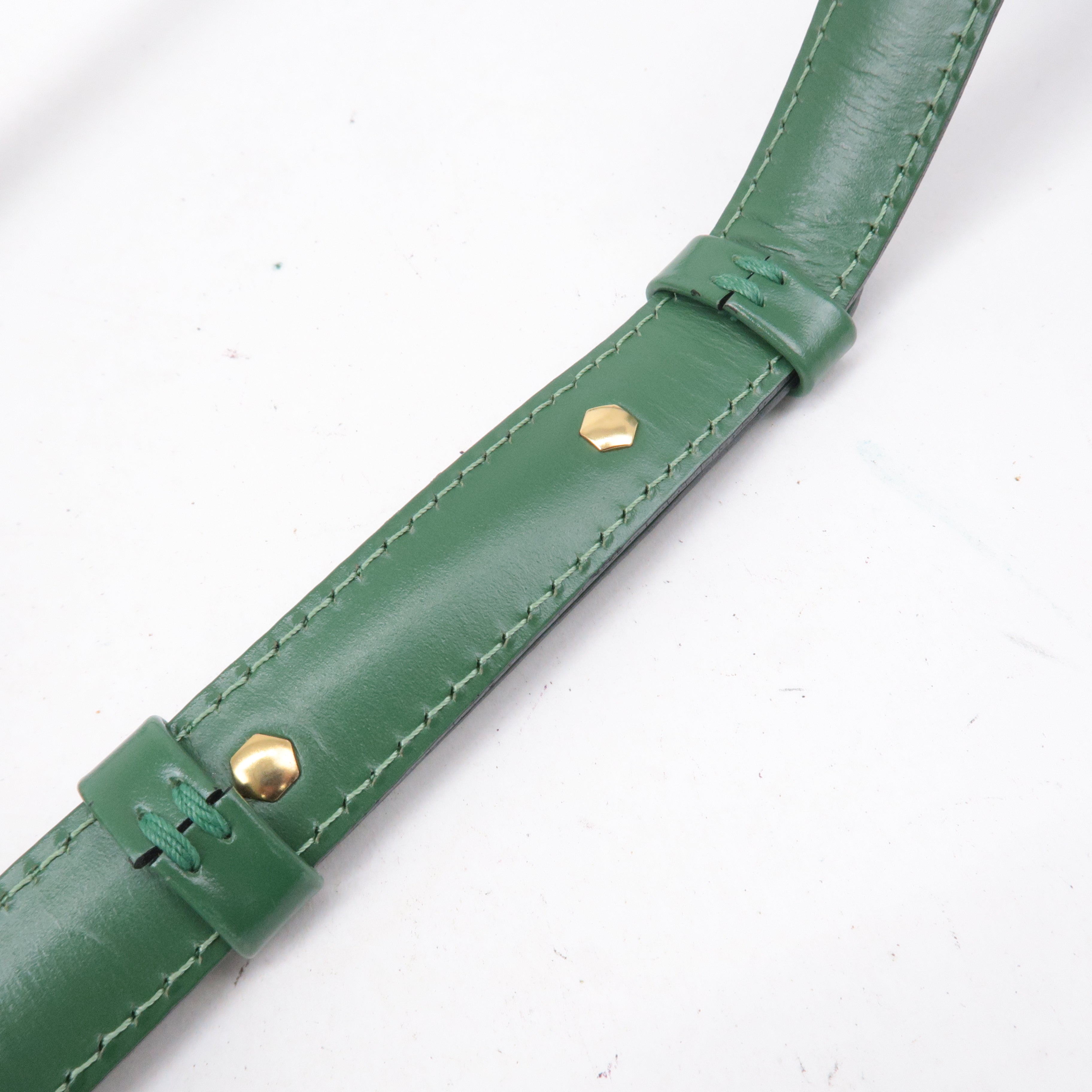 Louis Vuitton Epi Cluny Shoulder Bag Borneo Green M52254