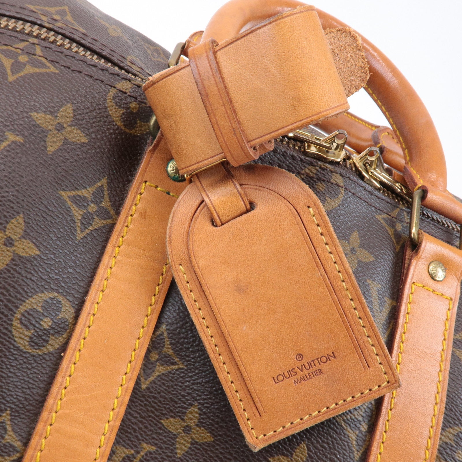 Louis Vuitton Monogram Keep All 45 Boston Bag Brown M41428