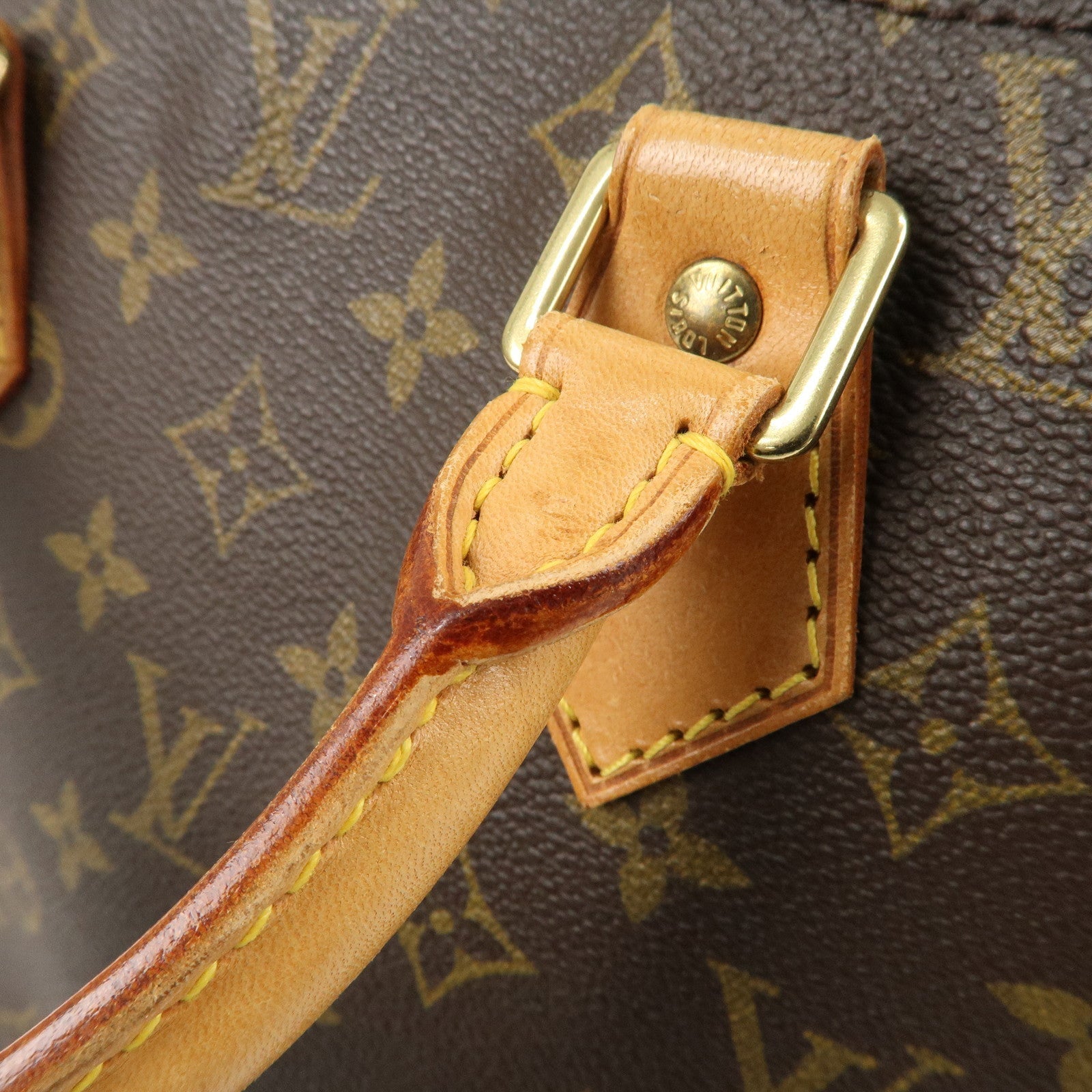 Louis Vuitton Monogram Alma Hand Bag Brown M51130