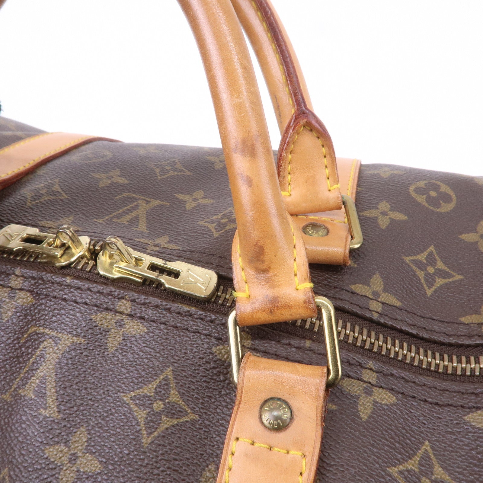 Louis Vuitton Monogram Keep All 60 Boston Bag Brown M41422