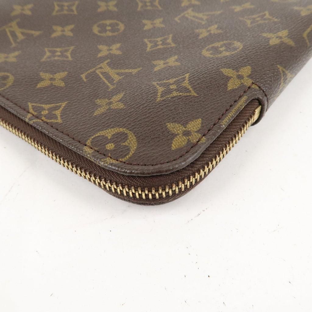 Louis Vuitton Monogram Porte Documents Clutch Bag M53456