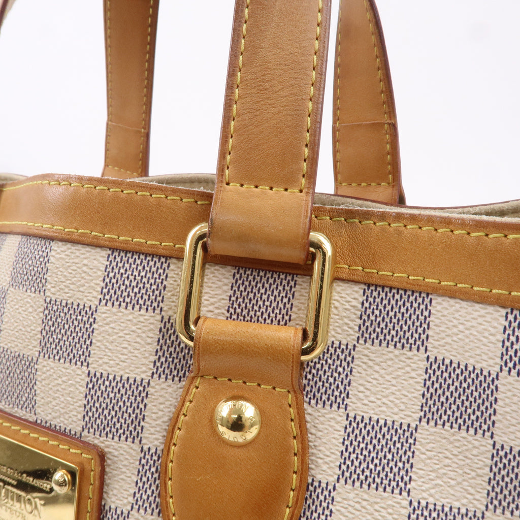 Louis Vuitton Damier Azur Hampstead PM Hand Bag Ivory N51207