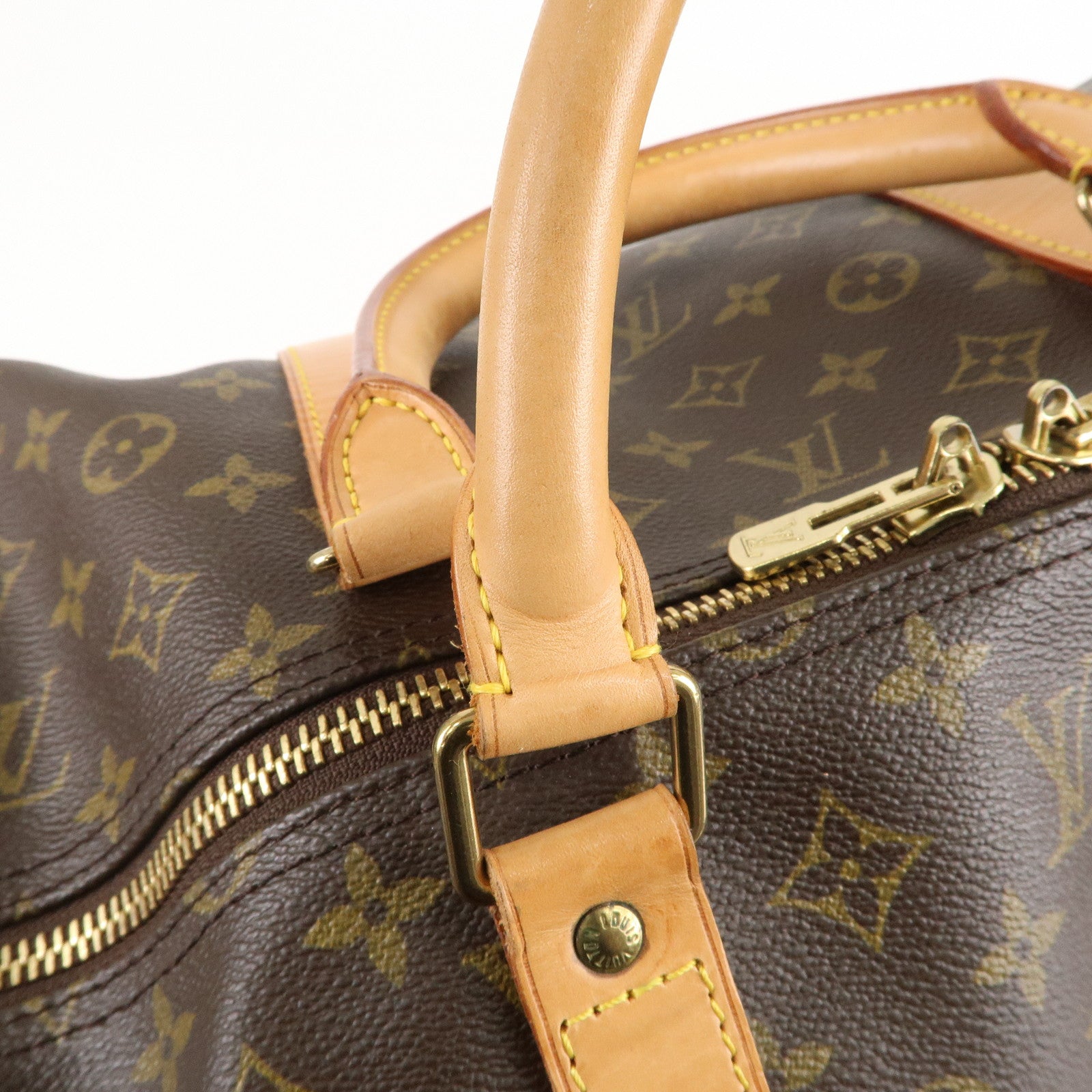 Louis Vuitton Monogram Keep All 60 Boston Bag Brown M41422