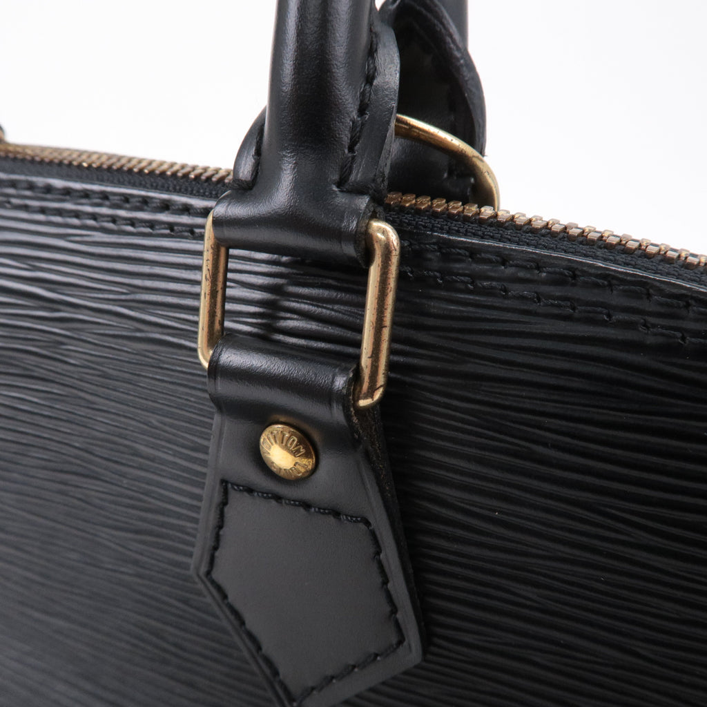 Louis Vuitton Epi Alma Hand Bag Noir Black M52142