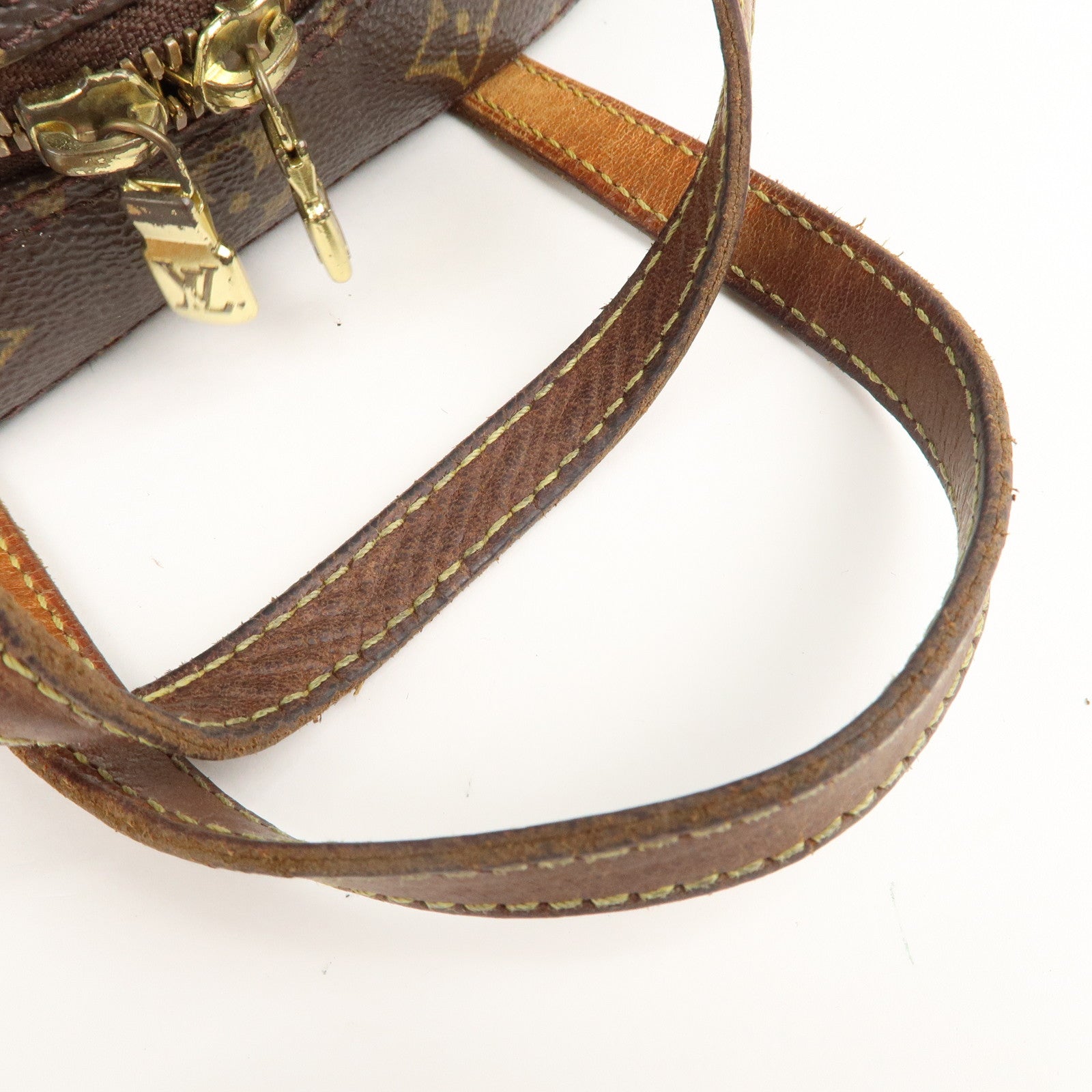 Louis Vuitton Monogram Spontini Hand Bag Brown M47500