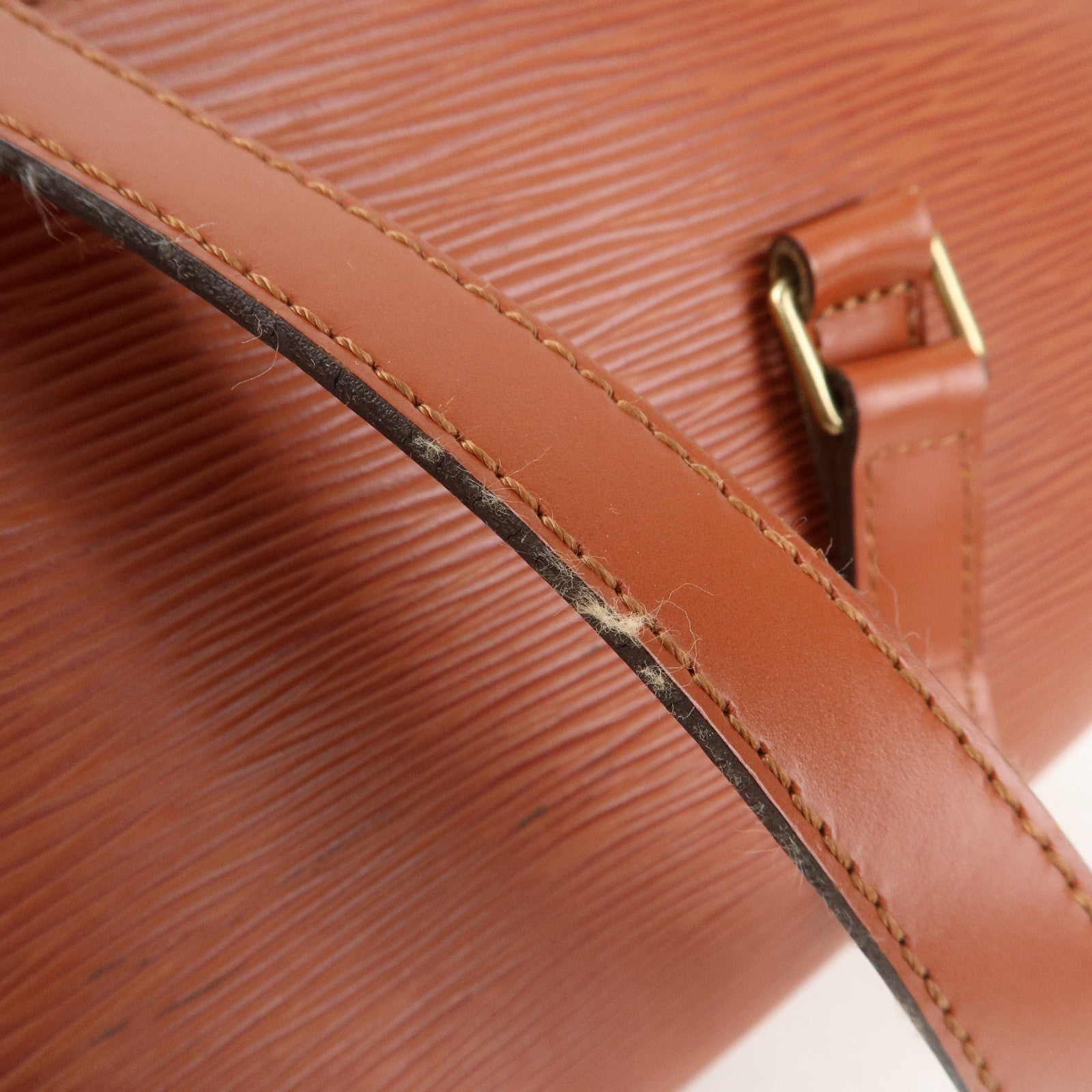 Louis Vuitton Epi Soufflot Hand Bag Kenya Brown M52223