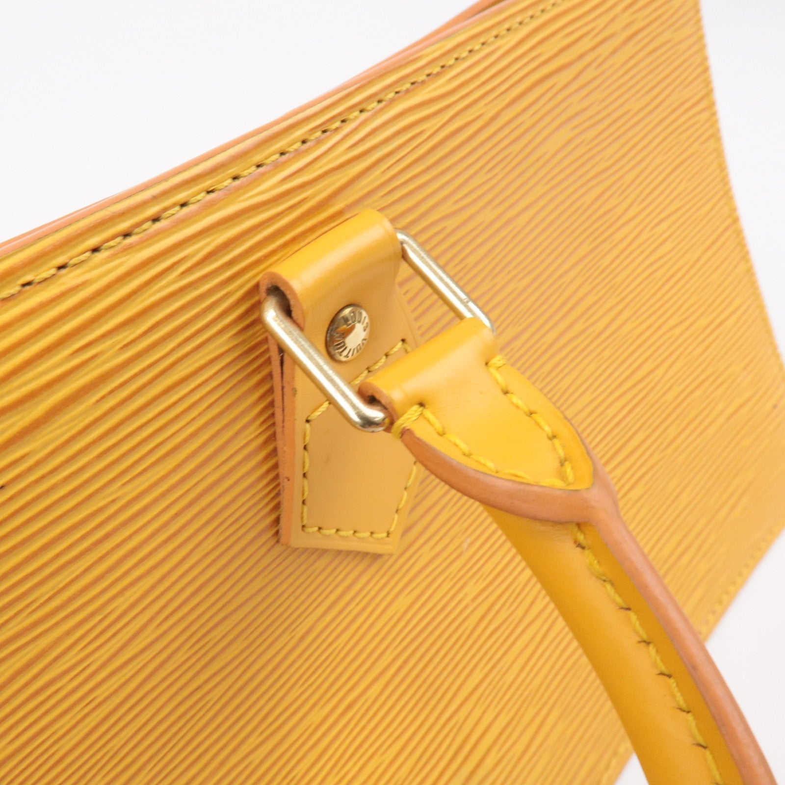 Louis Vuitton Epi Sac Triangle Hand Bag Tassili Yellow M52099
