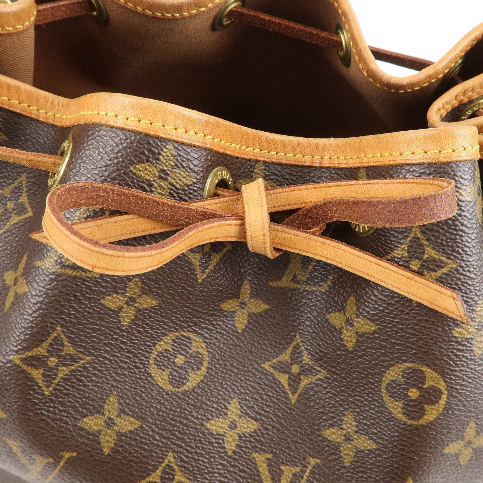Louis Vuitton Monogram Petit Noe Shoulder Bag Brown M42226