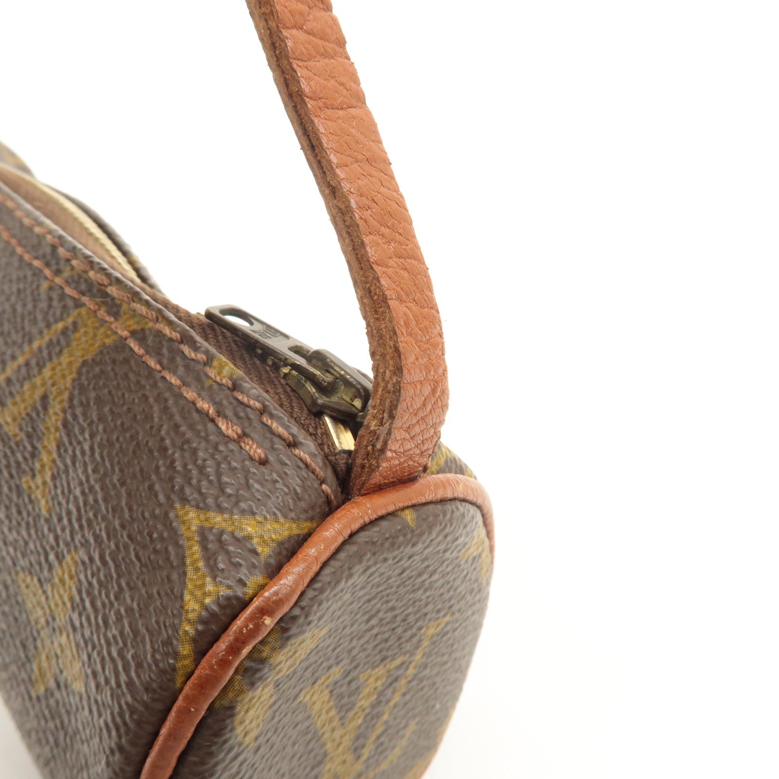 Louis Vuitton Monogram Pouch for Papillon Bag Brown Old Style