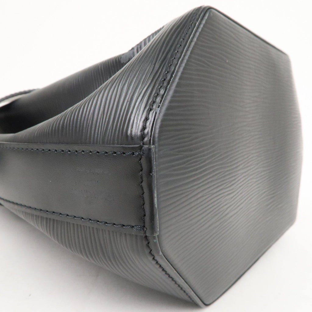 Louis Vuitton Epi Sac D'epaule PM Bucket Bag Noir Black M80157