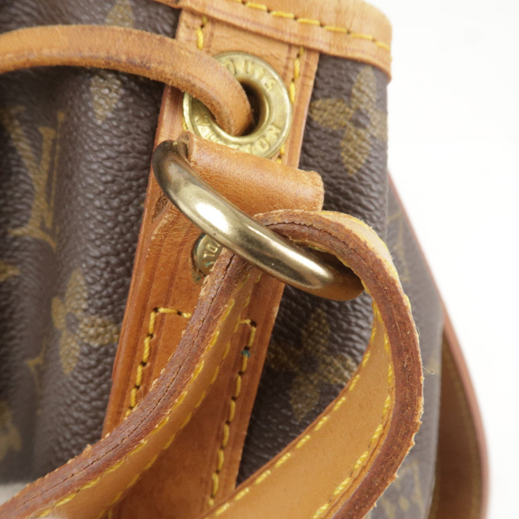 Louis Vuitton Monogram Petit Noe Shoulder Bag Brown M42226
