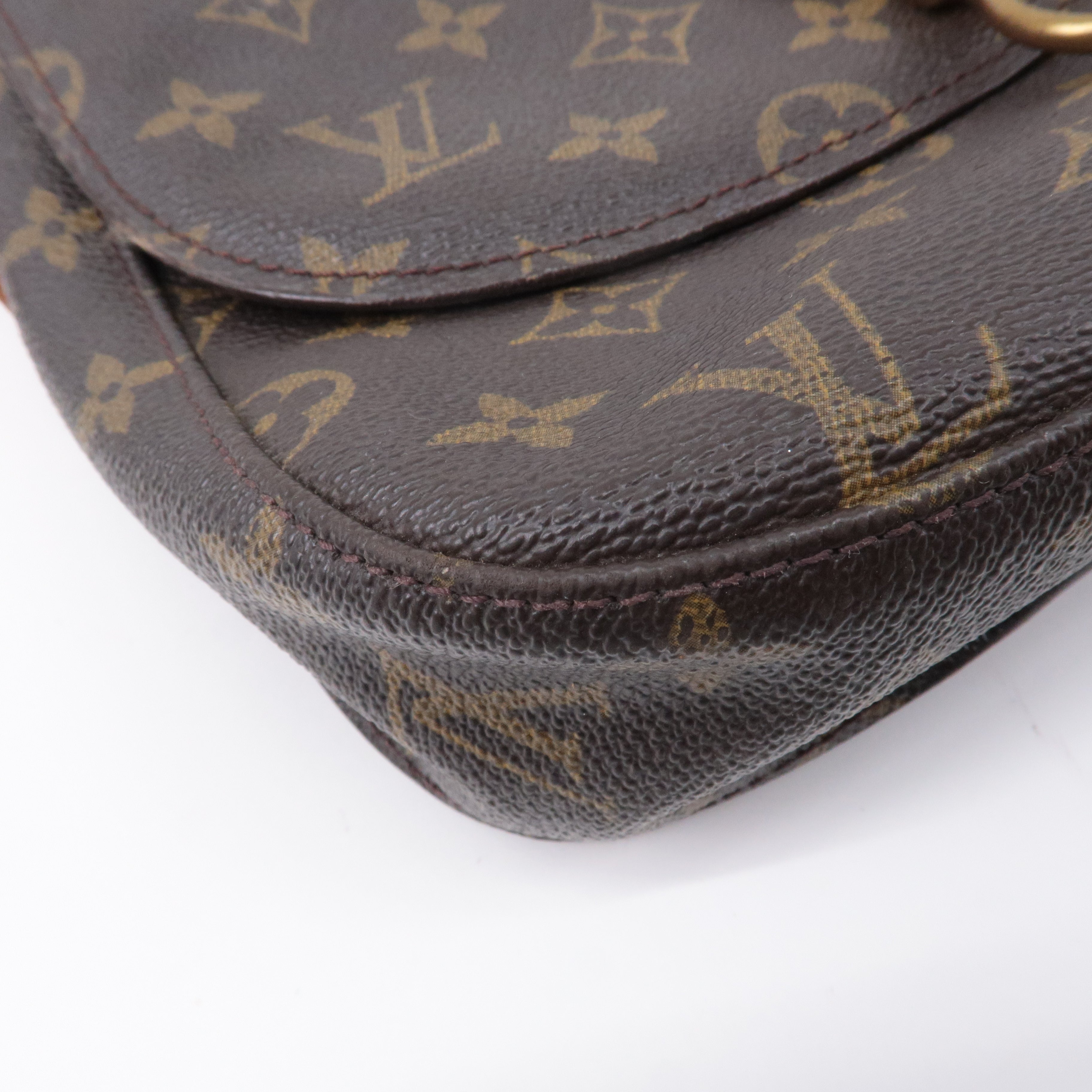 Authouis Louis Vuitton Monogram Saint Cloud GM Shoulder Bag Brown M51242