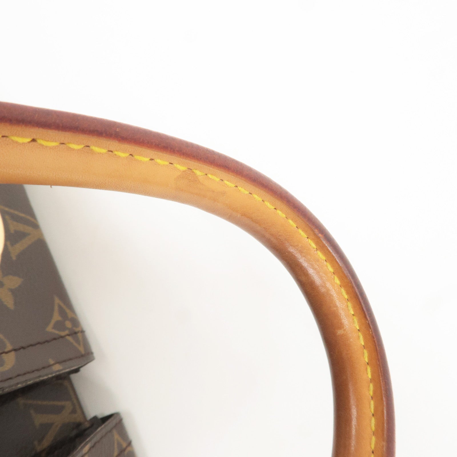 Louis Vuitton Monogram Manhattan PM Hand Bag Brown M40026