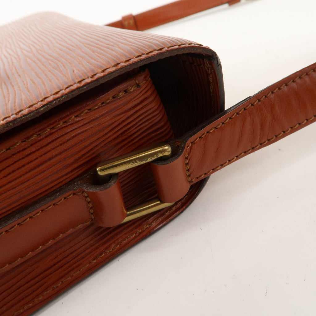 Louis Vuitton Epi Saint Cloud Shoulder Bag Kenya Brown M52193