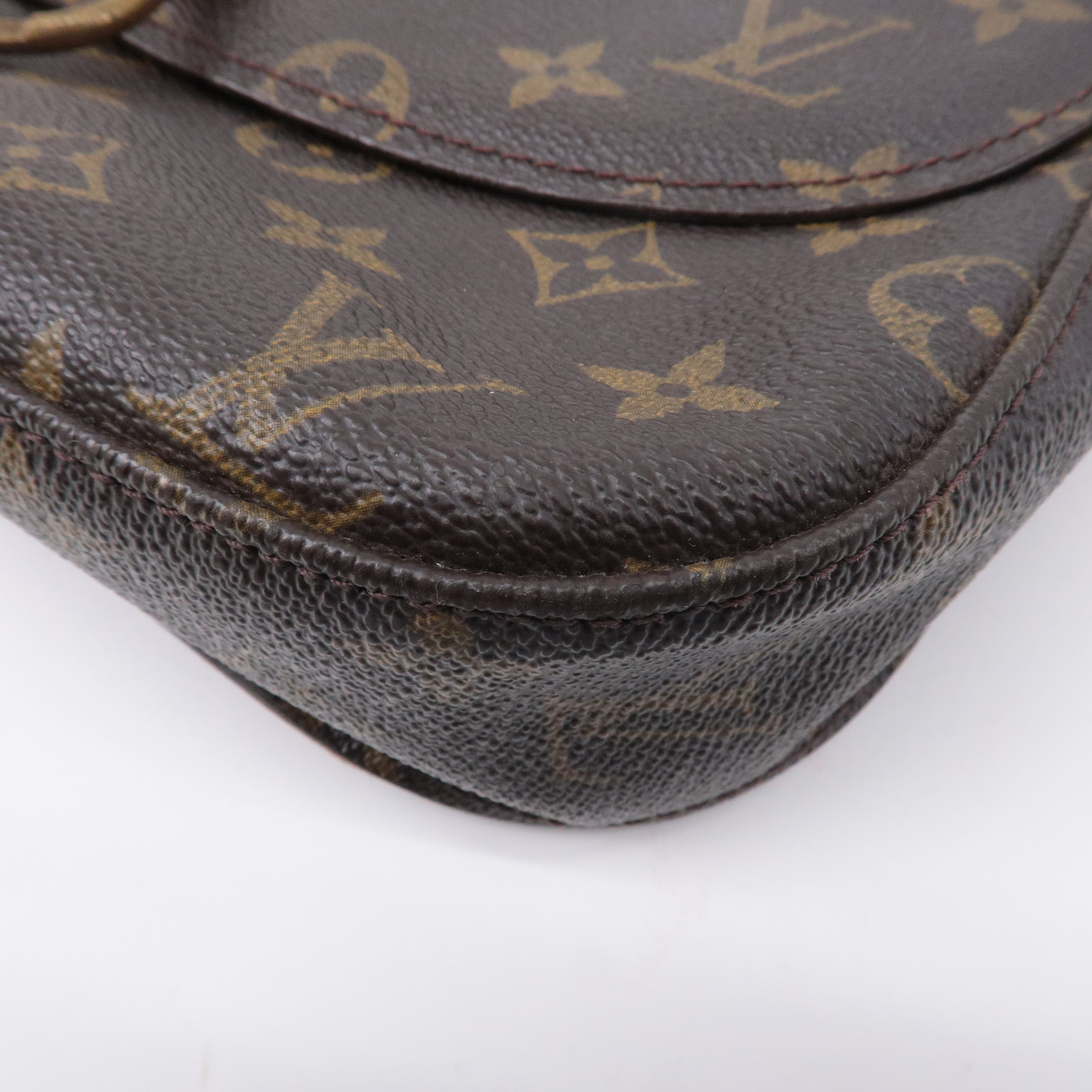 Authouis Louis Vuitton Monogram Saint Cloud GM Shoulder Bag Brown M51242