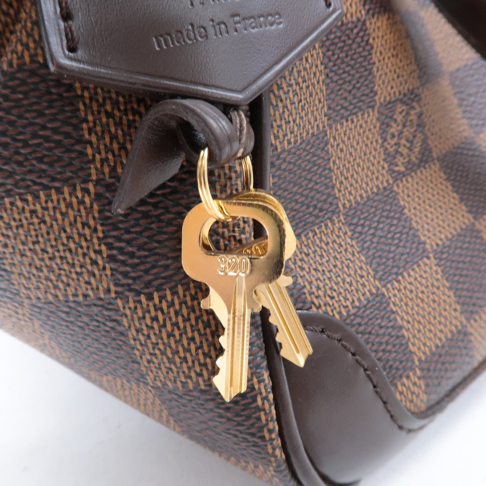 Louis Vuitton Damier Ebene Verona PM Hand Bag Brown N41117